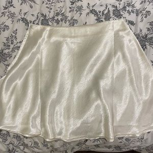 Silk skirt (pearl) from Simons